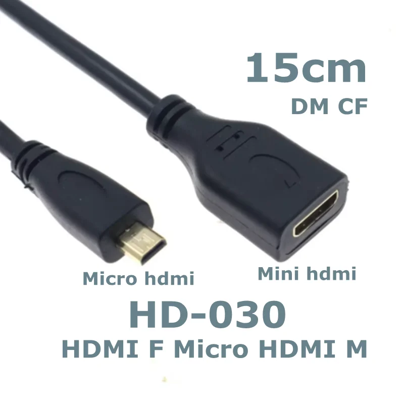 0,2 м Micro Mini HDMI — совместимая камера «папа/гнездо» на A/C/D «папа/гнездо», планшетный компьютер, HD-кабель для подключения ТВ-видео