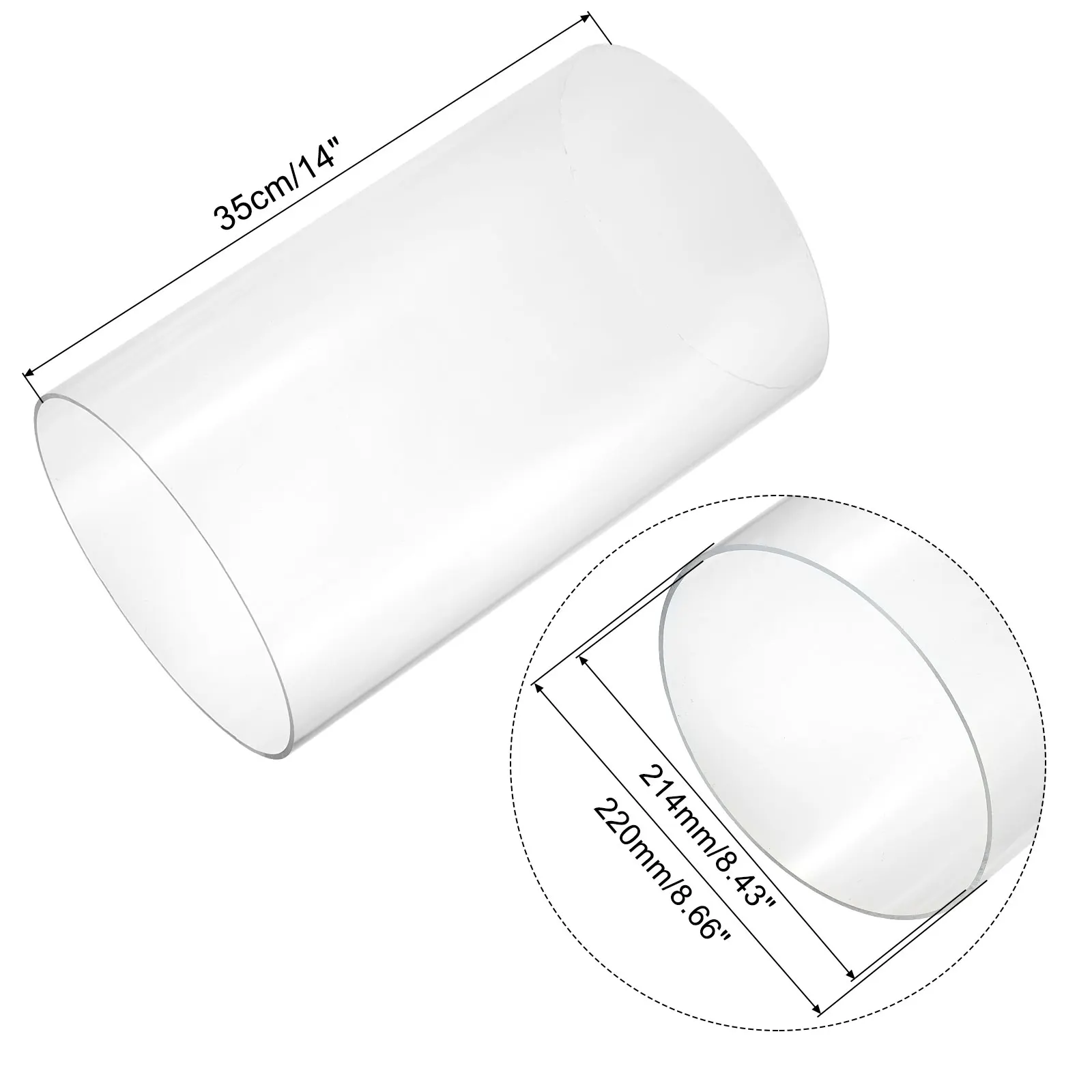 350mm Transparant Acryl Aquari - Aquarium Fish Lamp recensie en prijs