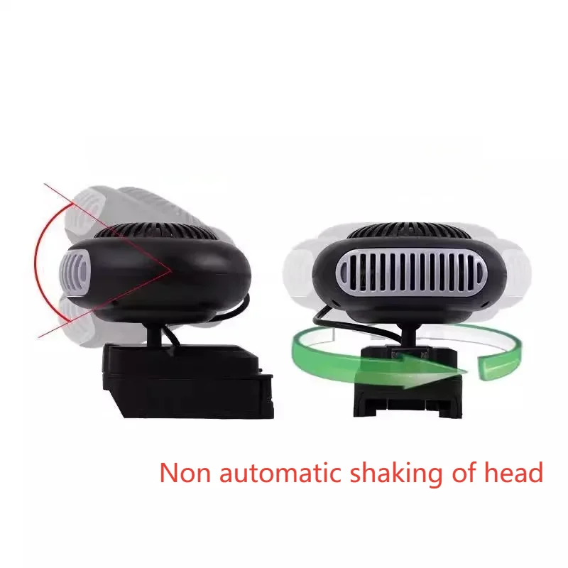 Portable Li-ion Battery Power Air Heater Blower Fan Heater Hot&Cold Wind Dual Mode for Makita for Bosch for DeWalt for Milwaukee