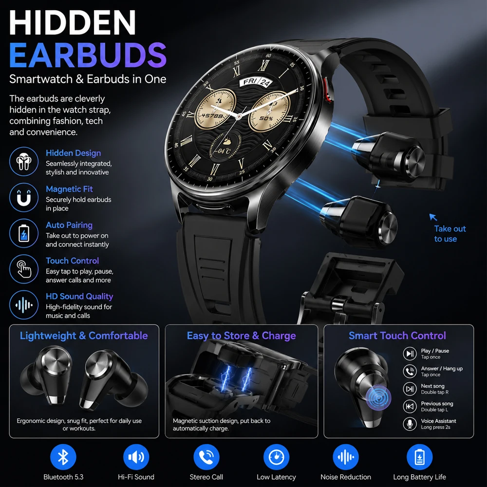 2026 ใหม่ 2-in-1 สมาร์ทวอทช์ผู - Smartwatch Sports Watches For Women บทวิจารณ์และราคา