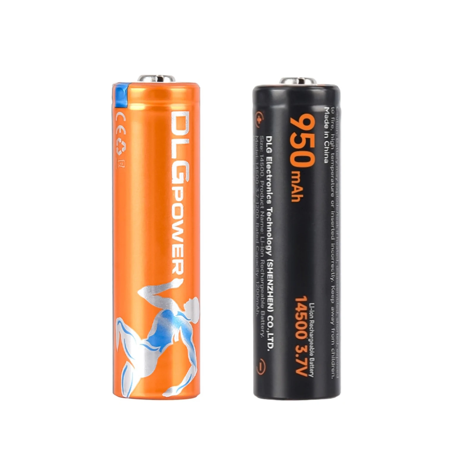 AA Li-Ionen-Akku DLGpower 14500 950mAh 3,7V Batterien für RC-Flugzeuge, Taschenlampen, elektrische Spielzeuge, Rauchmelder