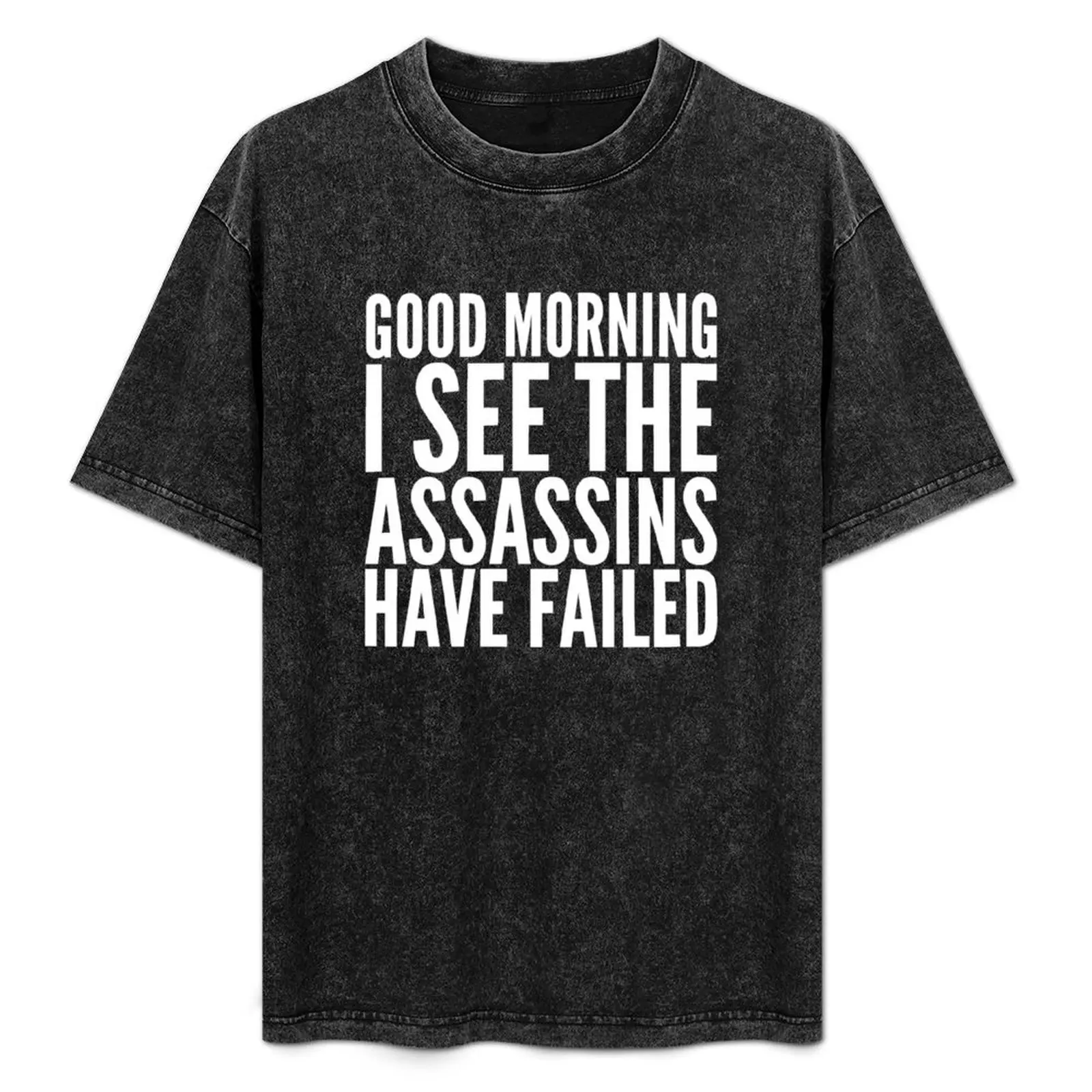 

Good morning I see the assassins have failed T-Shirt High Elasticity Sports T-Shirt