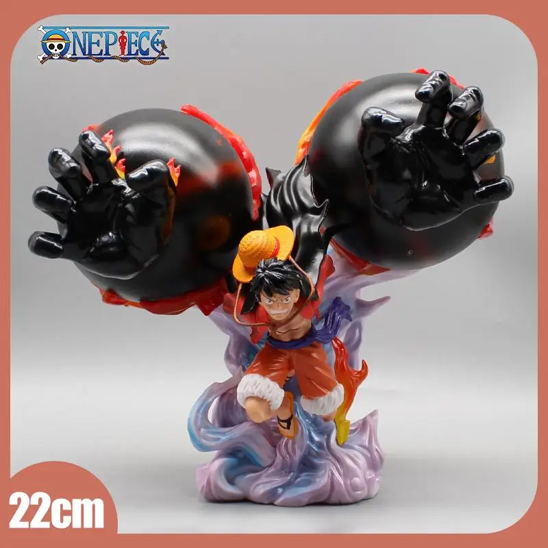 

22cm One Piece Figure Luffy Action Figurine Straw Hat Team Pvc Model Animation Peripherals Doll Ornaments Birthday Gift Toys