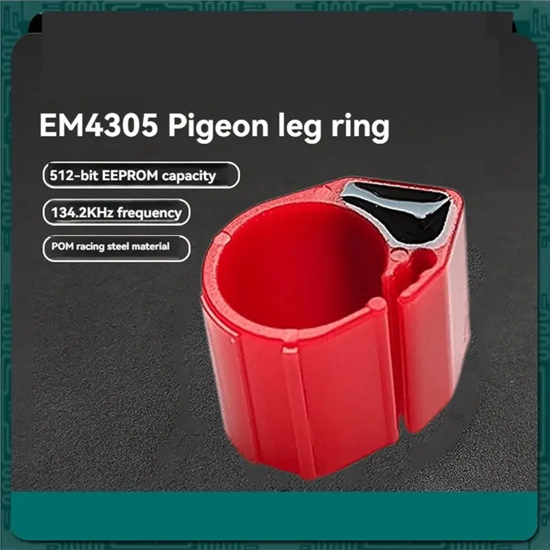 B14C Animal Management EM4305 RFID Animal Foot Ring 134.2Khz 512Bit FDX-B Format 10PCS For Pigeon Chickens Ducks Tracking - view 3