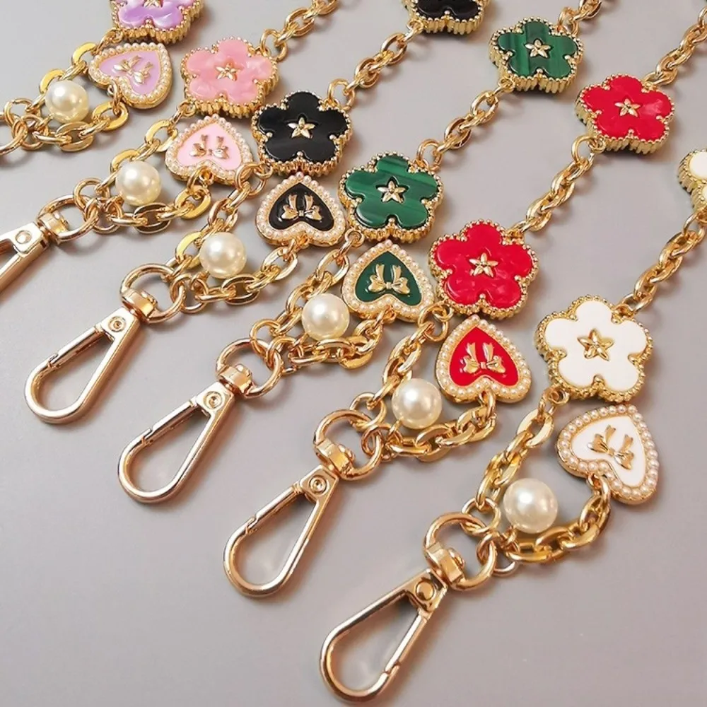 Flower Mobile Phone Strap Pendant Anti Loss Cell Phone Chain Metal Chain Handheld Mobile Phone Lanyard New Year Gift