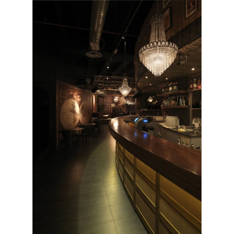 Personalizzato, moderno in legno caffetteria discoteca bar mobili set reception bancone bar design