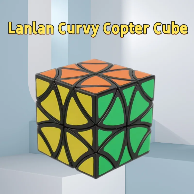 Lanlan Curvy Copter Magische Kubus Lanlan Vreemde Vorm Speed Cube Puzzel Speelgoed Kinderen Gift Cubo Magico Puzzel