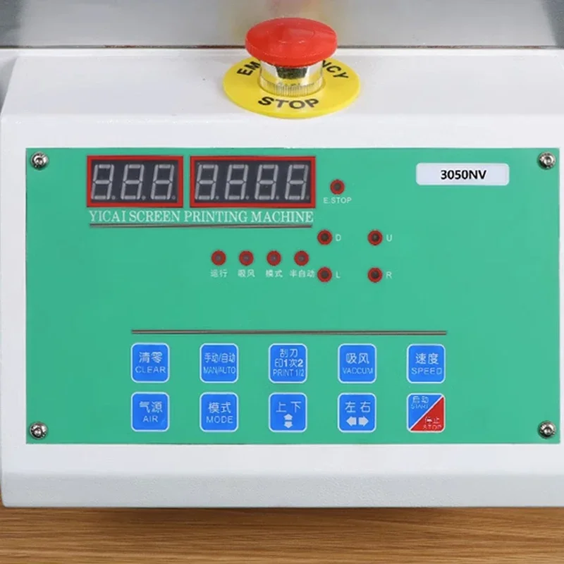 YICAI4060PV Semi-Automatic Screen Printing Machine High Precision Flat Print Equipment Table Printing Tools With Suction Hole