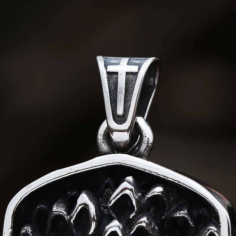 Stainless Steel Advent of Ascension Pendant Necklace With Cross Retro Fashion Rock 2022 NEW Long Chain For Man Gift Dropshipping