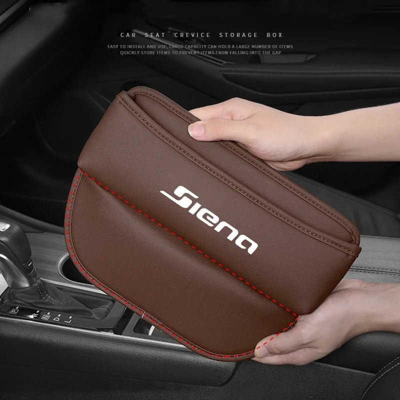 Car Seat Organizer Leather Crevice Storage Box for FIAT Siena Auto Accessories