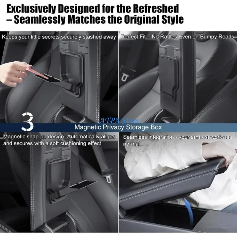 

U13C Multifunction ABS Organizers for 3 Juniper Easy Installation Armrest Tray