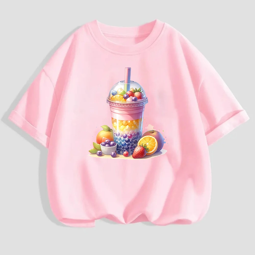 ملصق نقل حراري للملابس ، وردي ، ملون ، لؤلؤ ، حليب ، شاي ، فواكه ، عصير ، مكواة ، حرارية ، قابلة للغسل ، فينيل ، شارات ، تيشيرت ، 15 ~