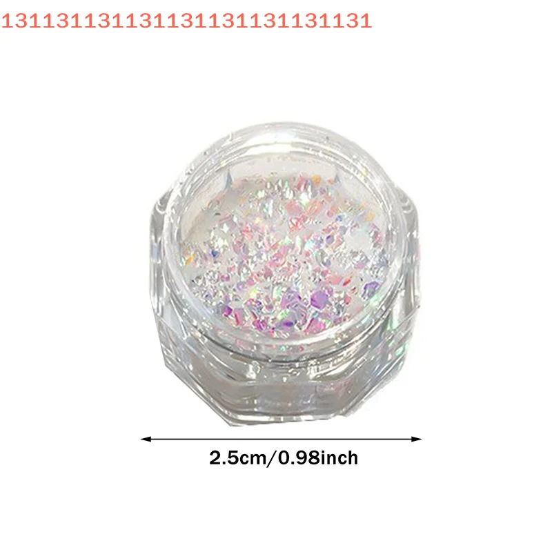 حورية البحر البريق مسمار الفن بريق رقيقة جدا رقائق الليزر المجسم الترتر 1 جرة غير النظامية فضفاض مسمار الغبار الملحقات #4