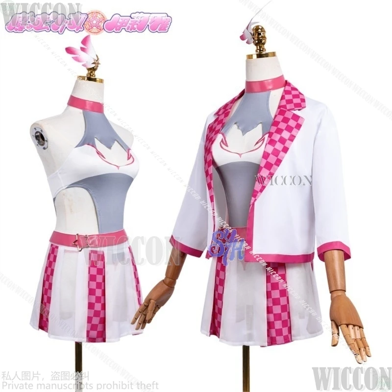anime Fate/kaleid liner cosplay liner kawaii Racing pink sexy bikini mini dress coat sweet lovely lolita Halloween Festival Suit