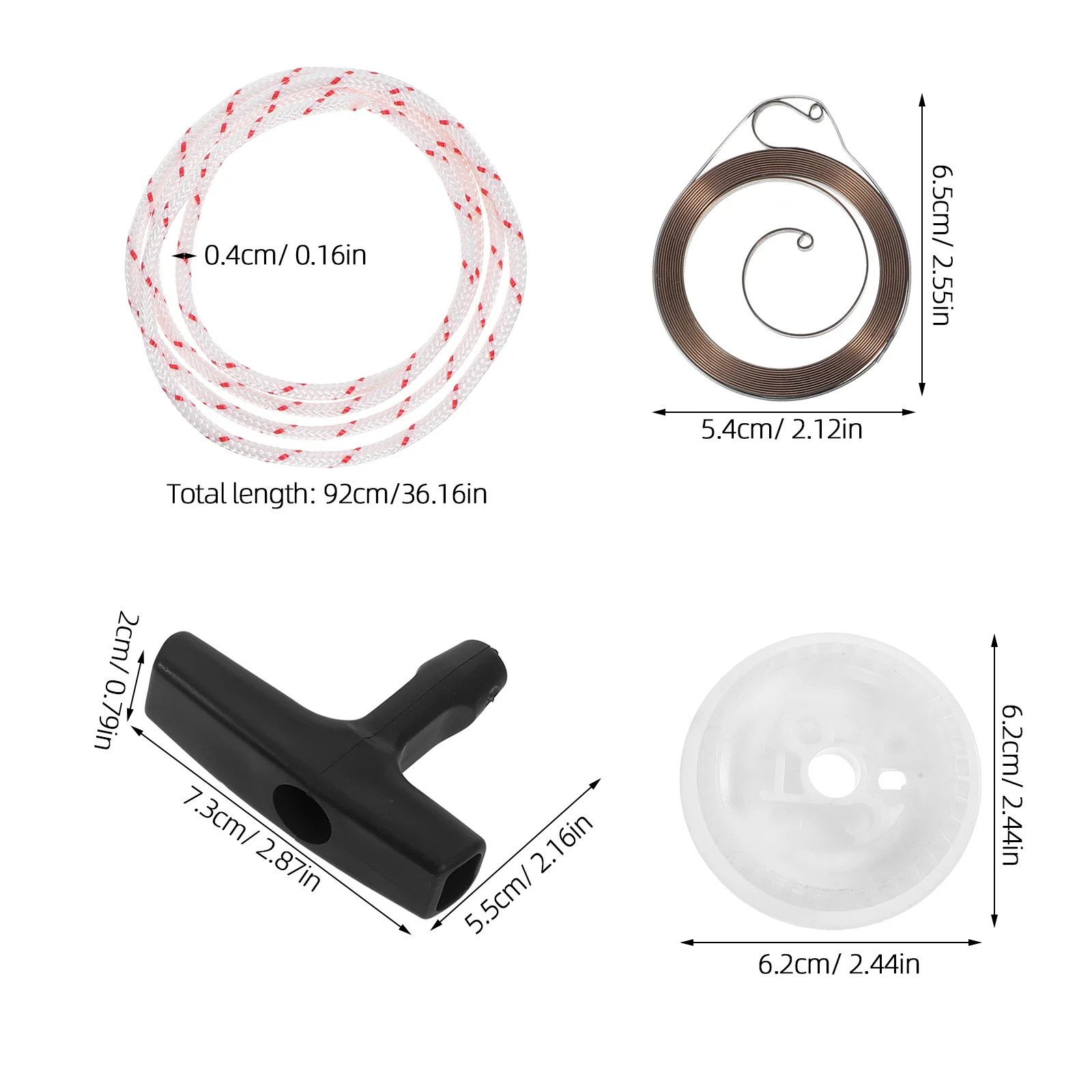 1pcs Starter Rope Pull Cord Replacement For Ms180 Ms170 Ms210 Ms230 Ms250 Chainsaw Parts Compatible Outdoor Power Tools