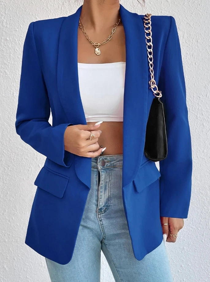 Solid Color Lapel Small Suit Temperament Commuting Jacket 2023 New Fashion Hot Selling Women's Clothing Unique Design