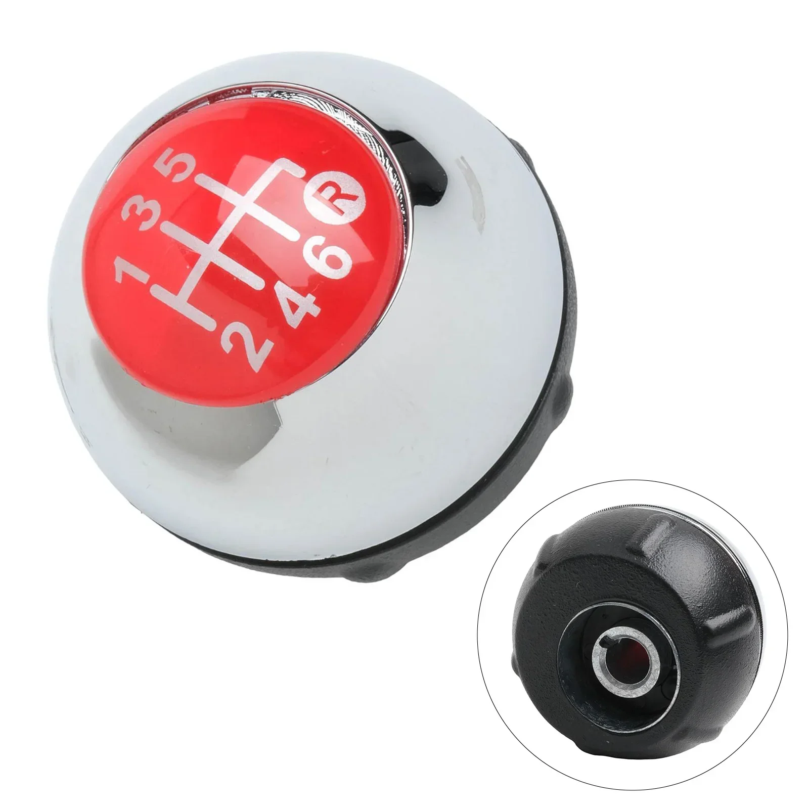 

Пластиковая ручка переключения передач красная, для тюнинга салона автомобиля, тип крепления 6R, прямая замена, отверстие для крепления 10 мм