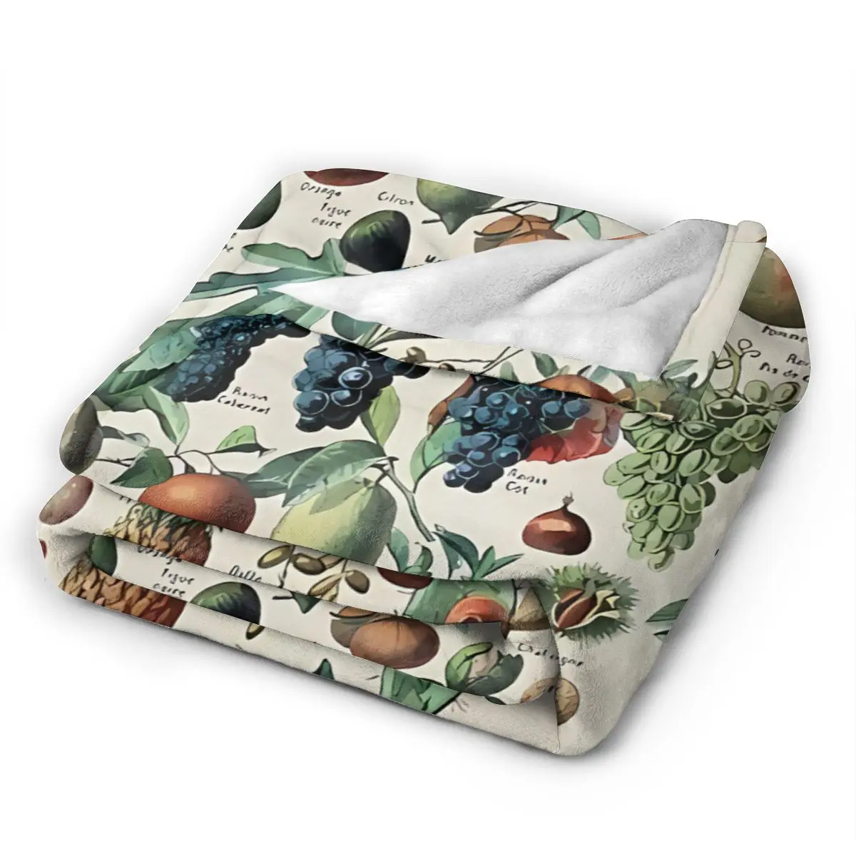 Adolphe Millot Fruits Pour Tous Warm Flange blankets Soft and comfortable blanket picnic blanket birthday gift