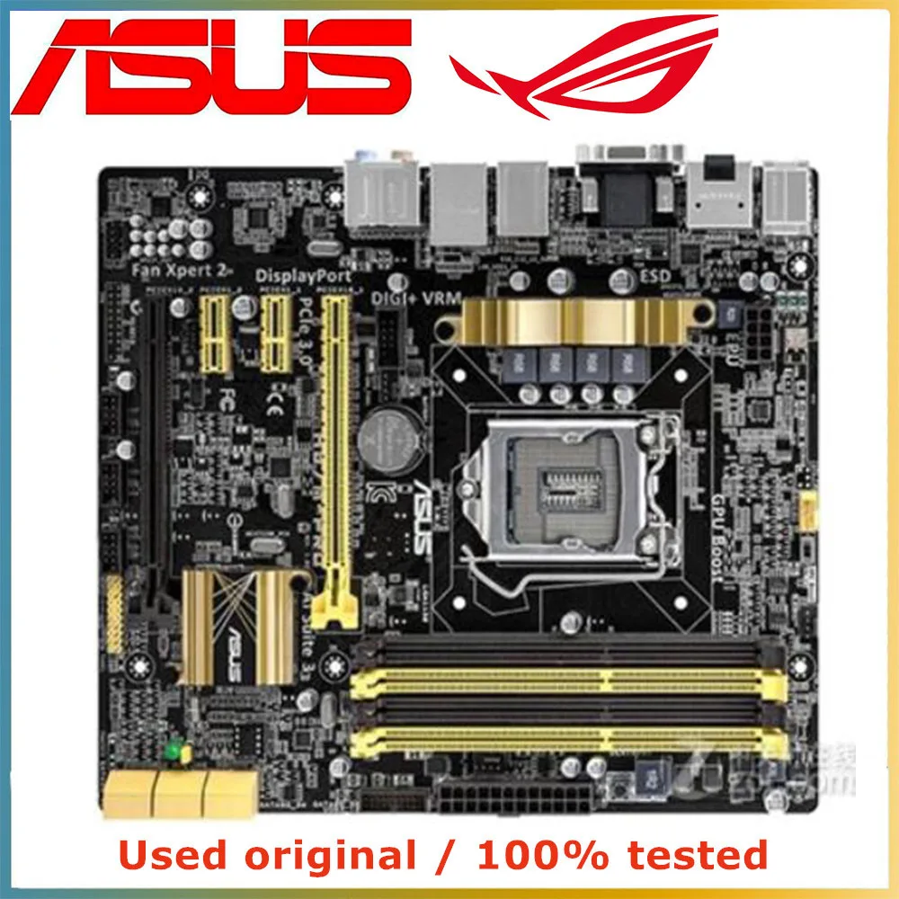 Asus H87M-PRO Desktop Motherboard H87 Socket LGA1150 DDR3 Supports DDR3 1600 / 1333 / 1066 MHz, non-ECC