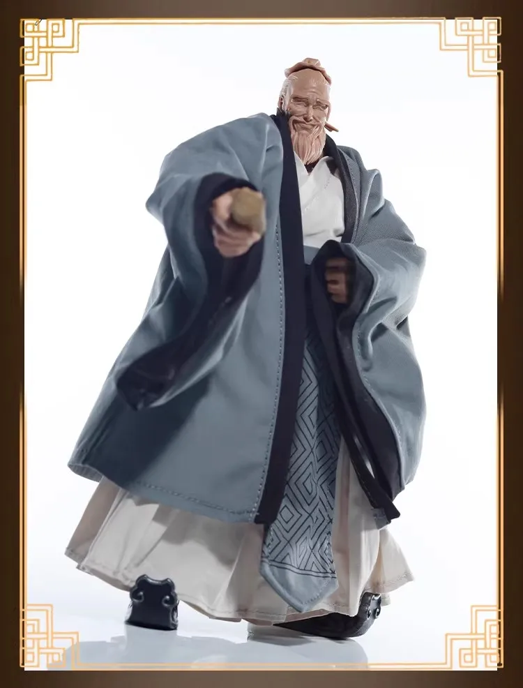 JLDZ Romankey 1/12 Strój żołnierza z kostiumem konfucjańskim, akcesoria materiałowe, model zabawka pasujący do figurki akcji 6 cali, DIY, dostępny od ręki