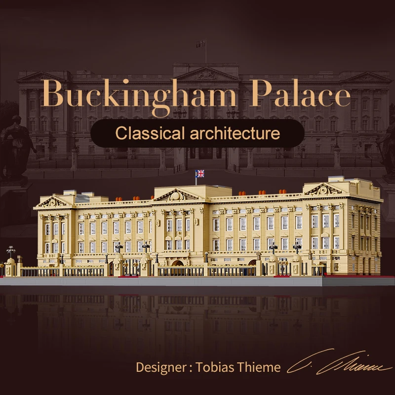 Buckingham Palace House Modular Buildings Blocks British London City Architecture Brick Model Kit Toy Adults Kid Gift 5604PCS