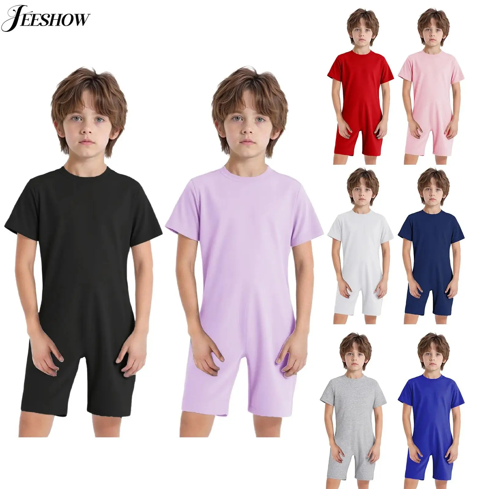 

Детская адаптивная одежда для детей с особыми потребностями: комбинезоны с круглым вырезом, коротким рукавом, молнией сзади и защитой от раздражения для девочек и мальчиков