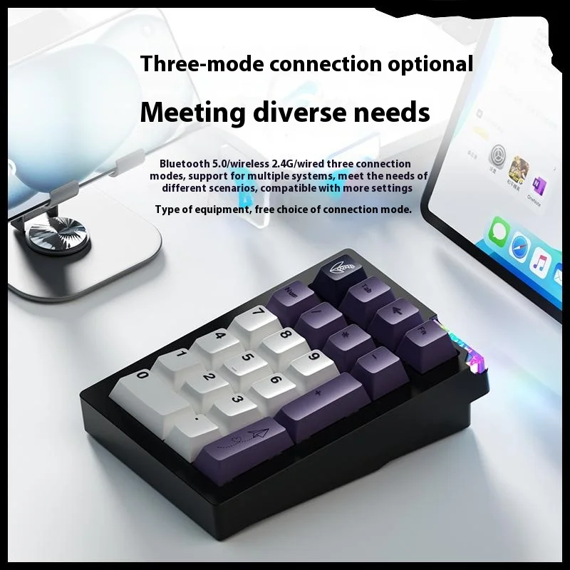 Weikav STARS21 テンキートライモードワイヤレスミニキーボードキットホットスワップ RGB QMK VlA カスタムゲーマーラップトップ PC ゲーミングキーボード