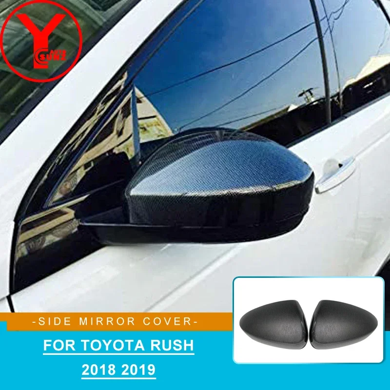 

Rearview Side Mirror Cover Cap ABS Rear View Mirror Cover Trim Accessories For Toyota Rush 2018 2019 Chromium Styling YCSUNZ