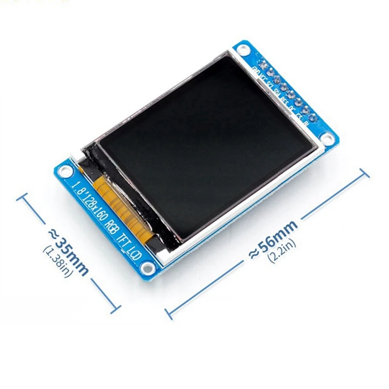 Serial Port Module TFT LCD Display Parts 1.8 Inch Full Color 128X160 SPI Full Color ST7735S 3.3V Replace OLED Power Supply