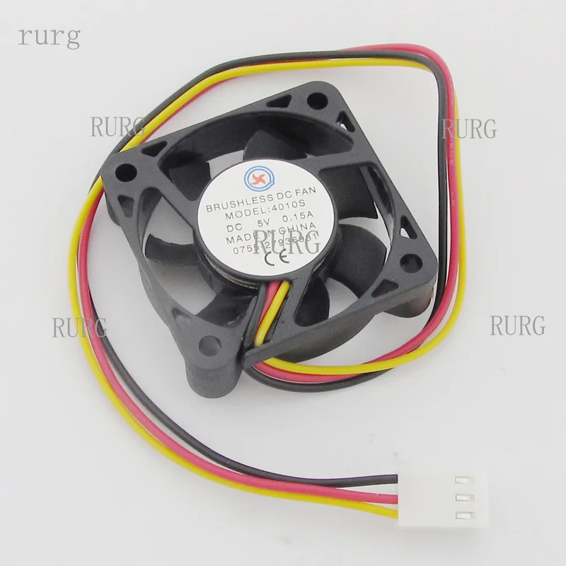 R+ 1-piece brushless DC cooling fan, 40x40x10mm, 40mm, 4010, 7-blade, 5V, 3-pin connector