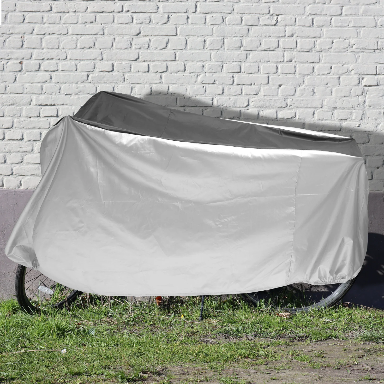 

Rainproof Bikes Cover 210D Oxford XL 200x70x110 Black Silver Hole Bike Protector Dustproof Windproof Motorcycle Cover Cycling