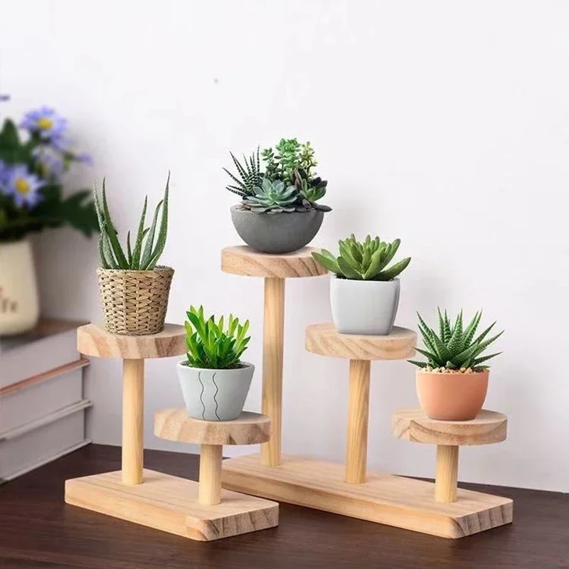 Wooden display rack with storage rack - Multi-layer storage box for jewelry.superior plants - for jewelry bead display