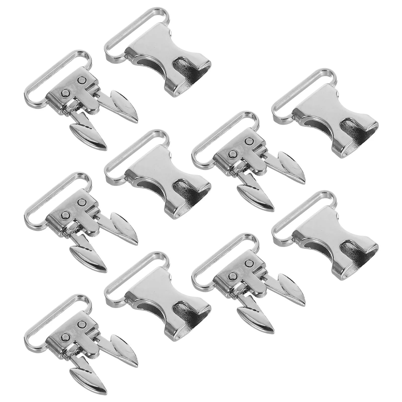 

5pcs Silver Side Release Buckles Mirror Finish Engraveable Webbing Bracelets Safety Metal Snapshot Buckle Hardware