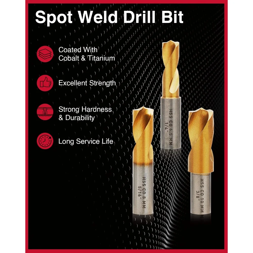 12 PCS Spot Weld Cutter Sets Double Sided, 3/8