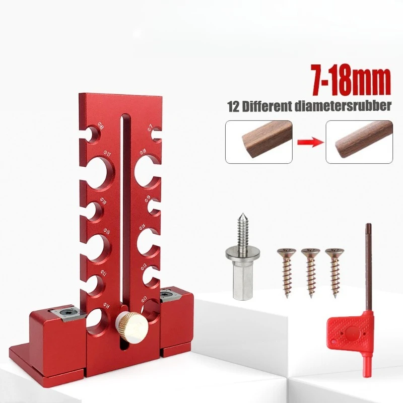 Electric drill car round bar auxiliary tool, square car round wood bar solid bar tenon solid