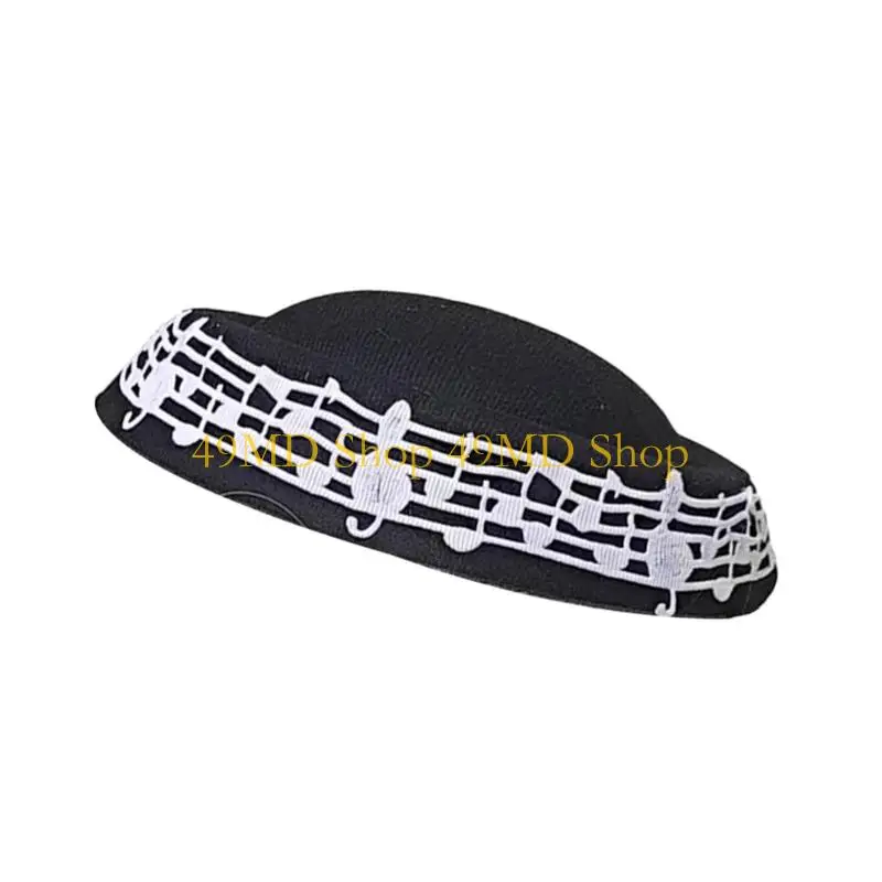 

49MD Шляпа-таблетка с музыкальной нотой, цилиндр, шляпа-база для женщин, повседневная одежда в стиле вестерн, фетровые фетровые