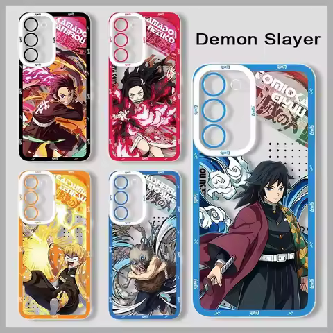 Demon Slayer Phone Case For Samsung Galaxy A04 A04E A03S A10 A11 A20S A31 A22 A21S A7 A51 A71 M54 M23 Casing Soft Clear Cover
