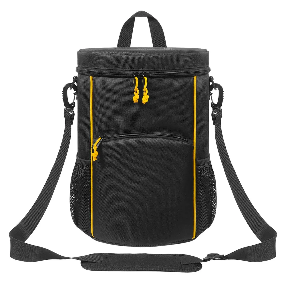 

new Sturdy Bottom Tennis Bag Portable Multiple Pockets Baseball Bag Crossbody Durable Lacrosse Ball Bag Training