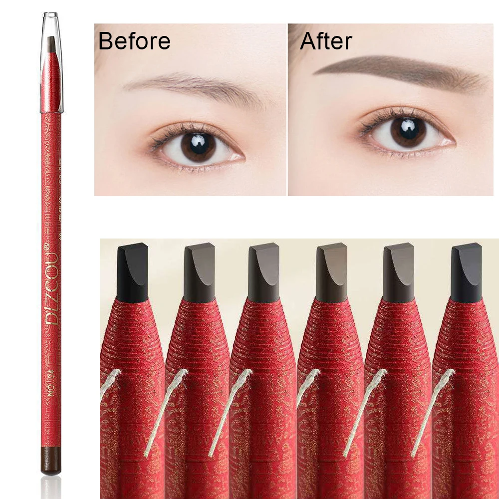 1pcs Eyebrow Pencil Cosmetics Eyebrow Tint Waterproof Microblading Tattoo Brow Pen Eye Brow Pencil Permanent Makeup Accessories