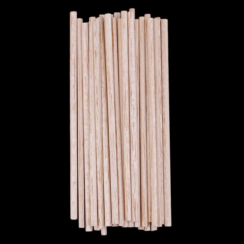 50mm/75mm/10mm Wooden Dowel Rods Unfinished Round Crafts DIY