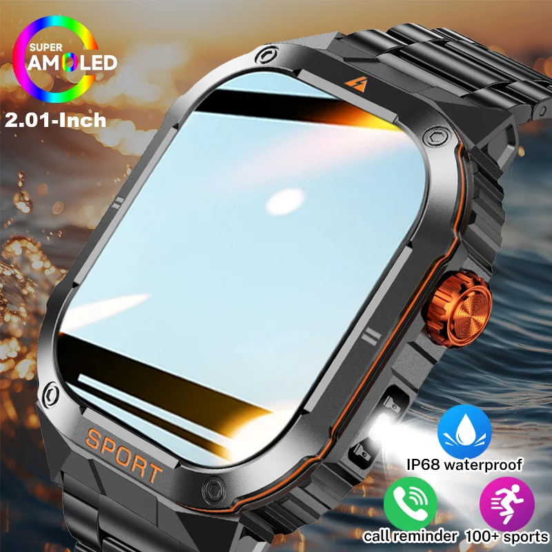 

LIGE новые для Huawei Xiaomi военные умные часы мужские фонарики IP68 водонепроницаемый спортивный трекер на открытом воздухе умные часы с напоминанием о вызове