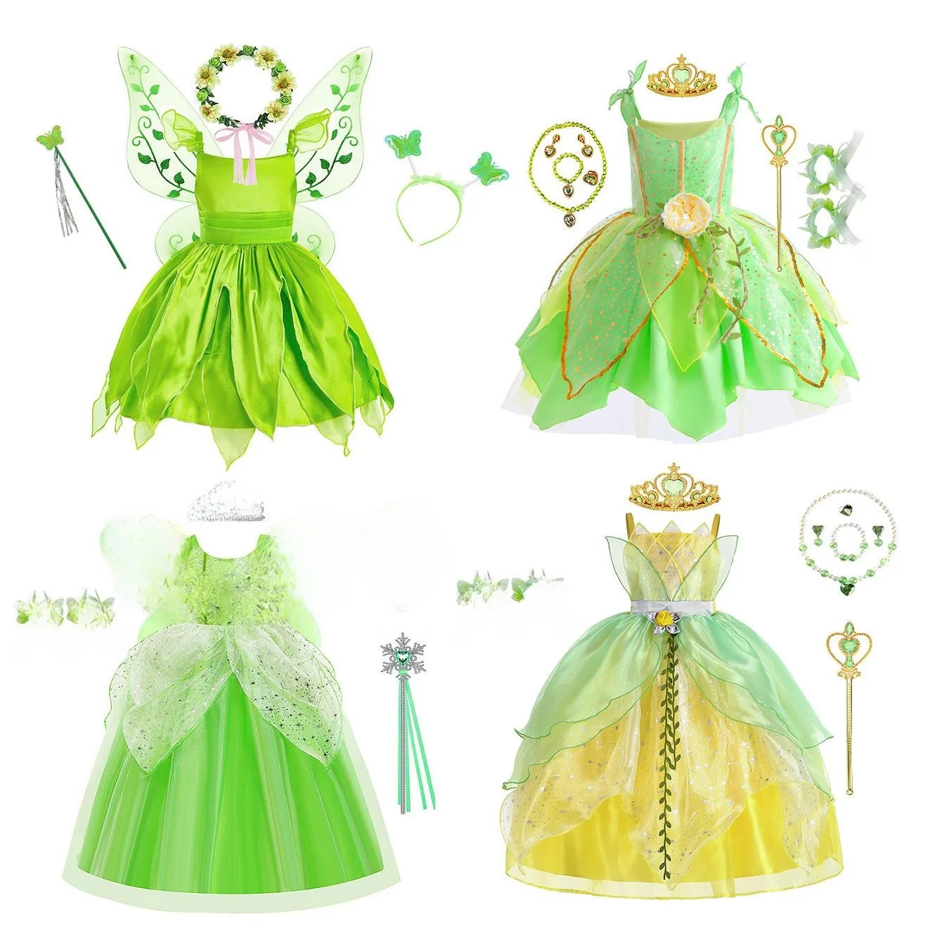 Loween nouveau een fée Dr Princ Tiana enfants Performance Costume tenues pour enfants fée T Princ Dr