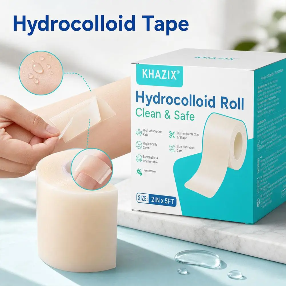 1Roll Cuttable Hydrocolloid Roll Ultra Thin Waterproof Blemish Tape Invisible Acne Mark Covering Patch For Daytime And Nighttime