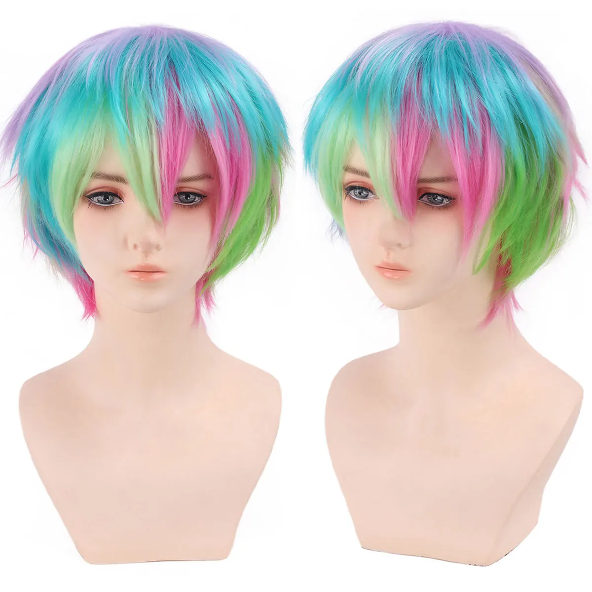 peruca-sintetica-curta-cacheada-de-sete-cores-volumosa-com-divisao-central-cor-em-degrade-para-cosplay-e-festas-design-de-cabelo-em-formato-m