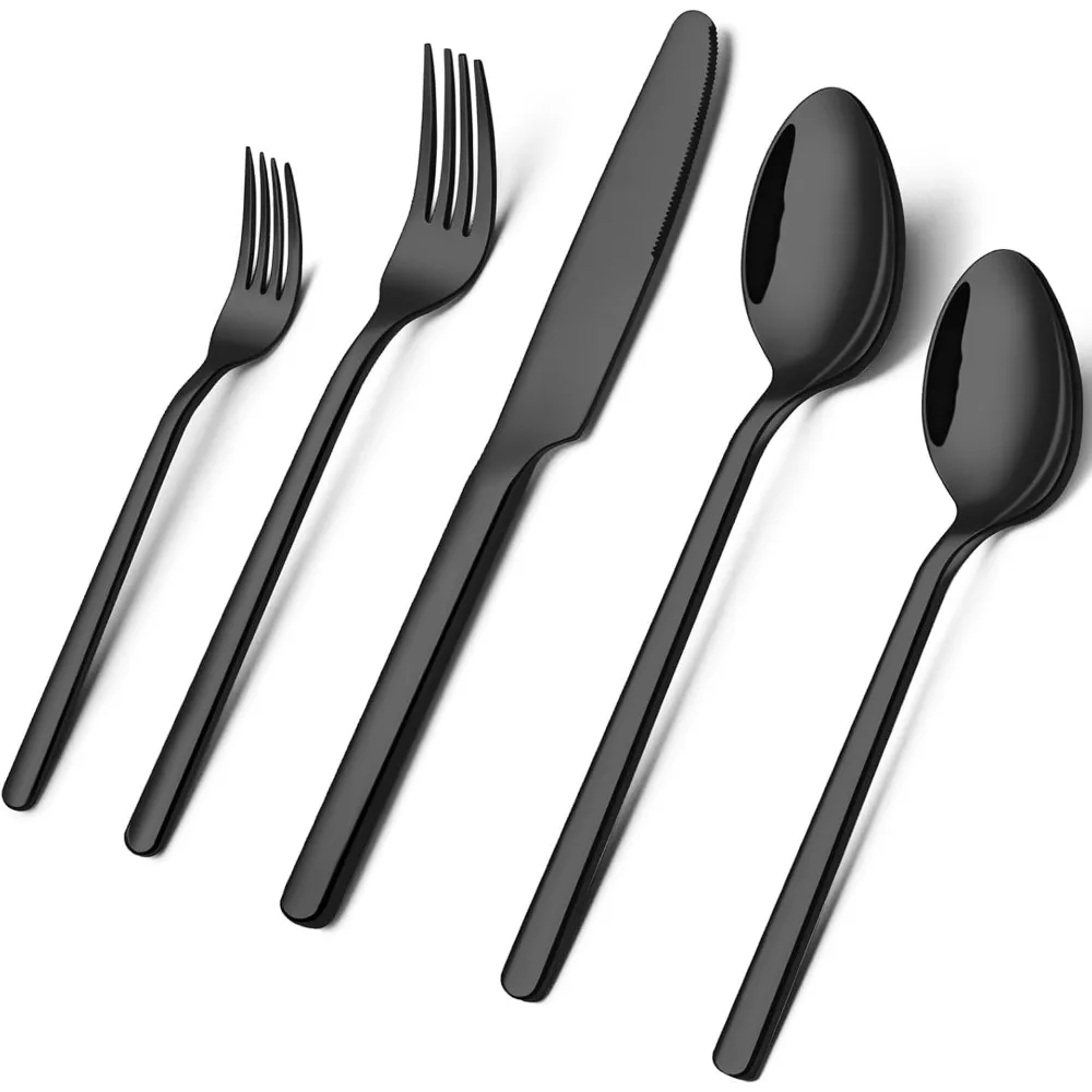 

30-Piece Stainless Steel Flatware Set for 6, 18/10 Grade, Ideal for Home and Restaurant Use