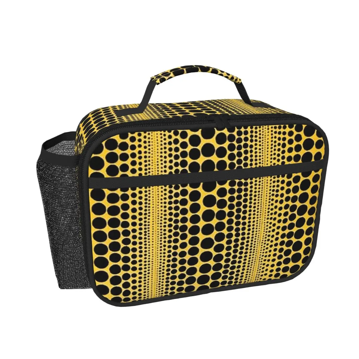 Yayoi Kusama Pumpkin Abstract Art Insulated Lunch Bag for Women Children Portable Food Boxes Thermal Lunch Box Tote