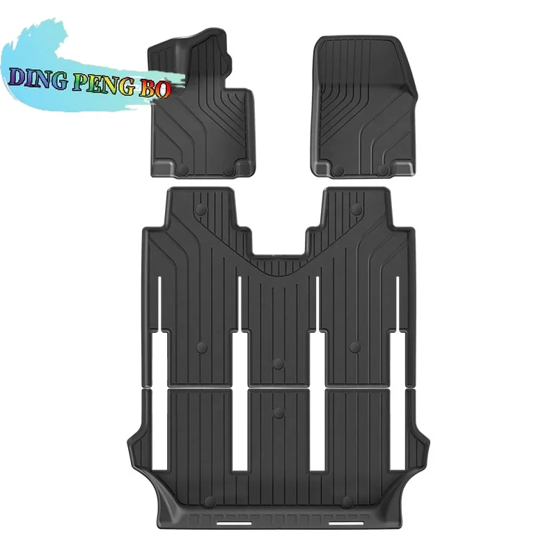For Leading Ideal Lixiang Li Auto Mega Tpe Floor Mats, Mega 2024-2025 Foot Pad Car Carpet Floor Liners And Trunk Mats