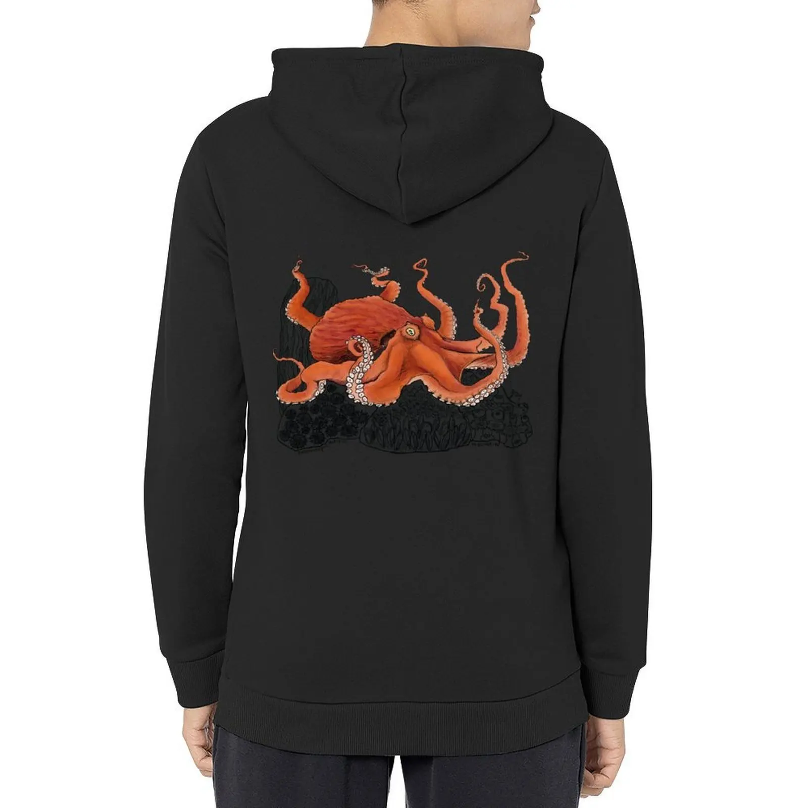 

Giant Octopus Hoodie korean clothes aesthetic clothing men's winter sweater autumn jacket men designer hoodies