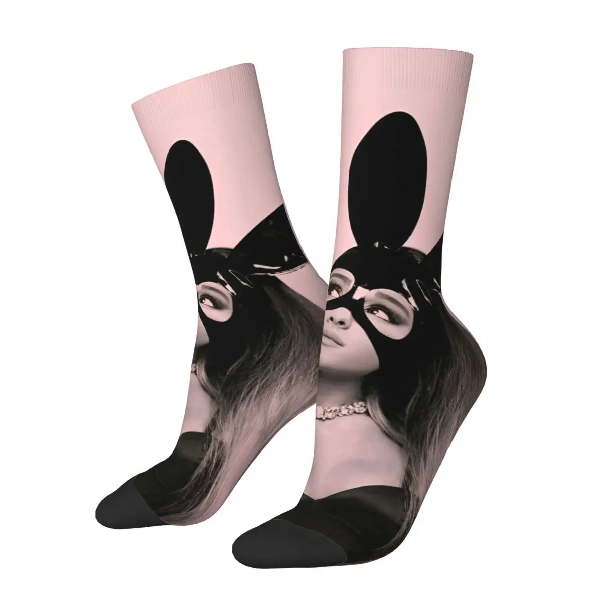 Arianas Grands Pop Singer Socks Men's Women's Polyester Casual Socks Hip Hop Spring Summer Autumn Winter Socks Gift