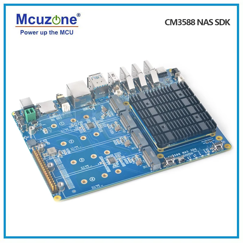 CM3588-NAS SDK,High Performance Computing Module Powered by RK3588|64-bit,4G,8G,16G|4x M.2 PCle 3.0|HDMI In/Out|8K@60P